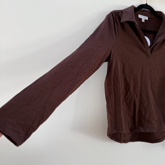NWT Anthem the Label Long Sleeve Popover Slub Henley. Size Small - Picture 11 of 11